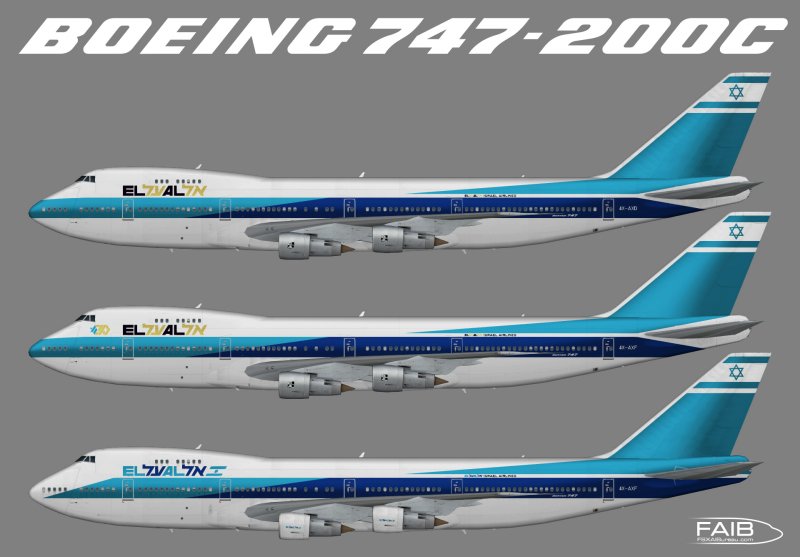 Boeing-747-400 Freighter чертеж
