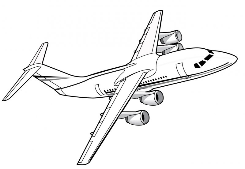 Чертёж самолёта Боинг 747