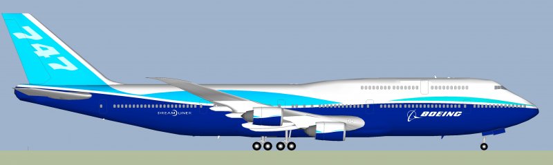 Самолёт Боинг 747-400 чертежи