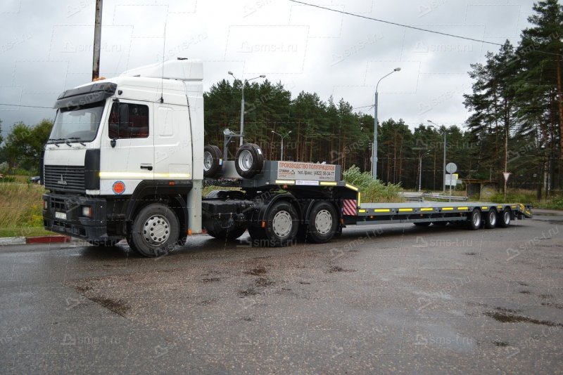 МАЗ 6430 С полуприцепом трал