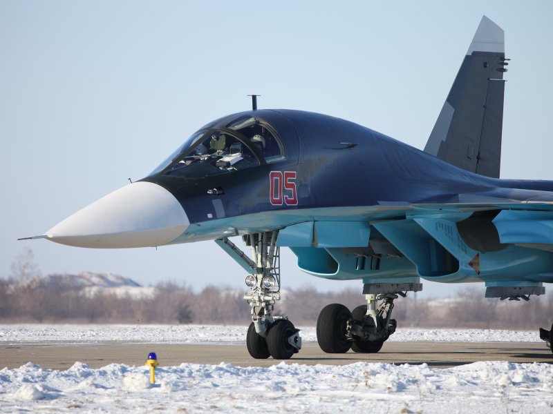 Су-34 сверхзвуковой самолёт