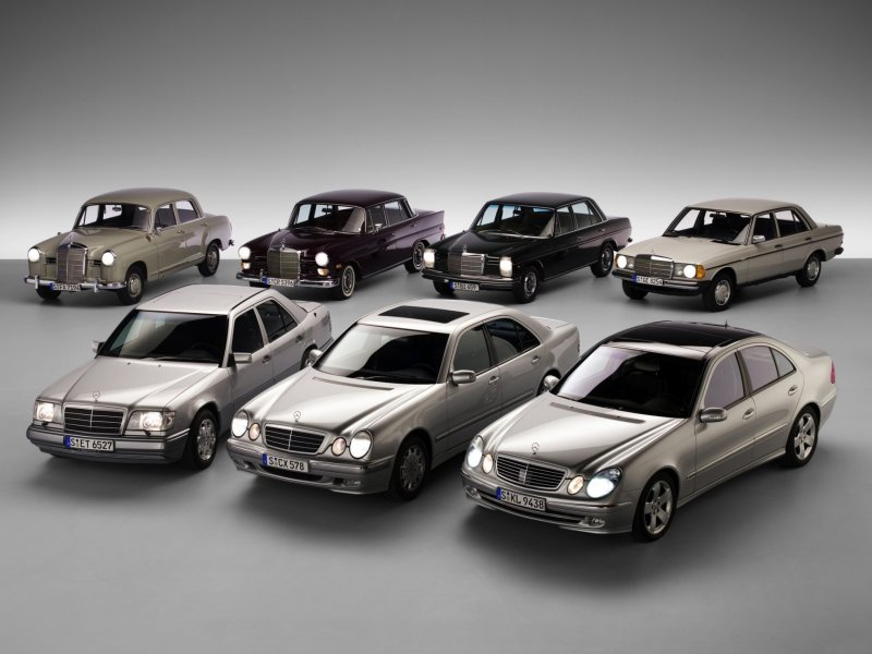 Эволюция Mercedes Benz е class