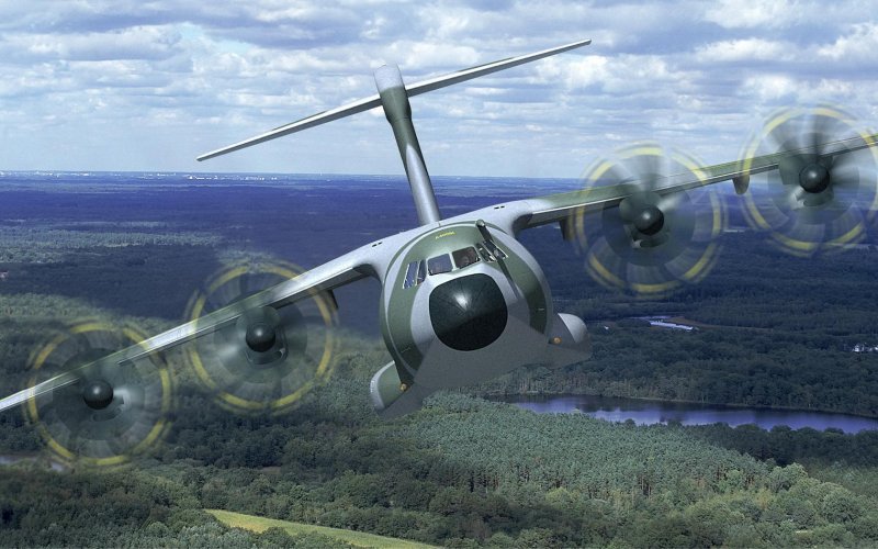 Самолет с пропеллером военный