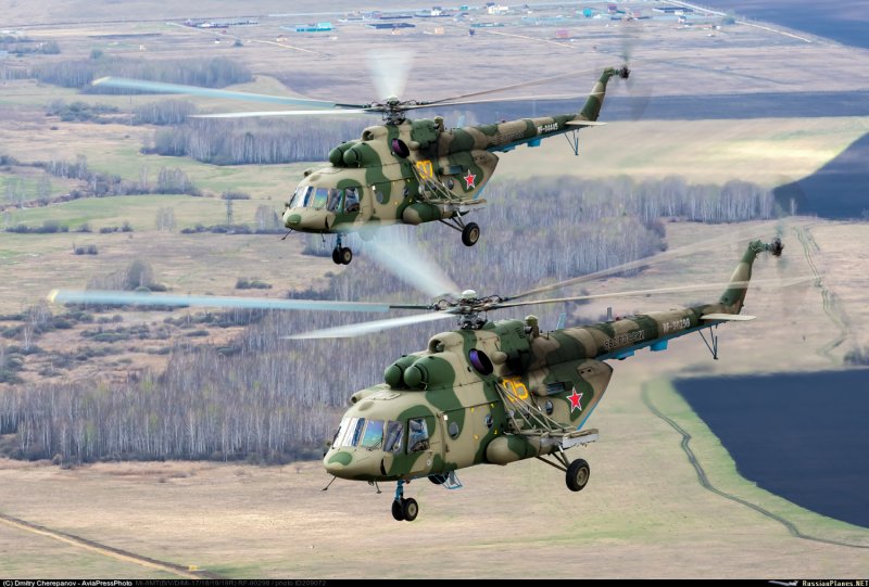 Вертолеты армии России ми8