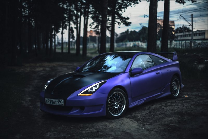 Toyota Celica t23 черная Tuning