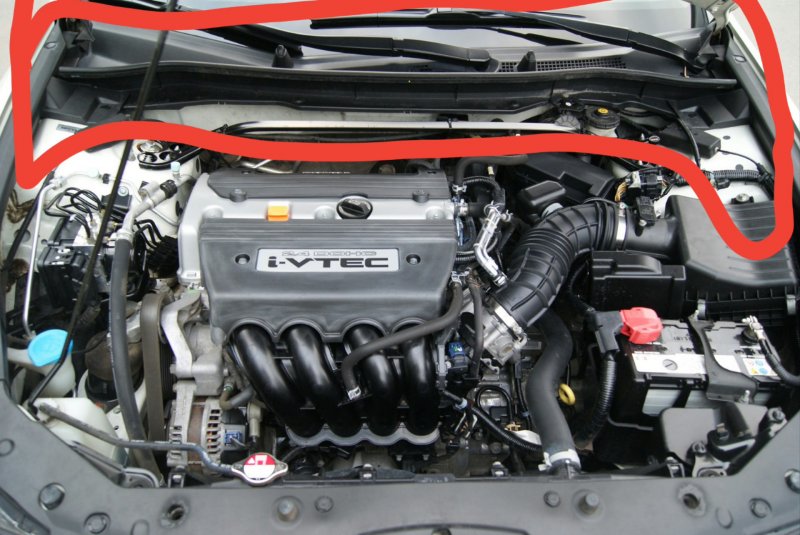 Honda Accord 2008 под капотом