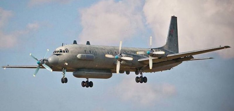 Сбитый сирийским ЗРК самолёт-разведчик ил-20