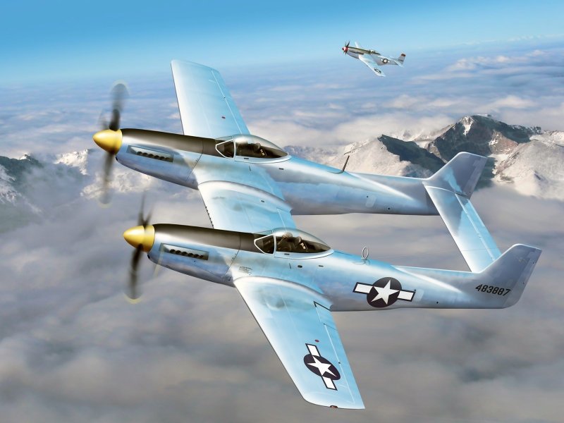 Самолет f-82 Twin Mustang