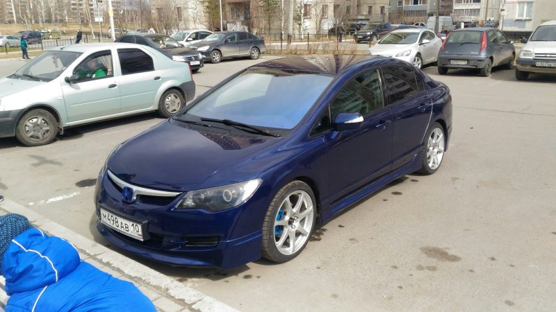 Honda Civic 2014 синяя