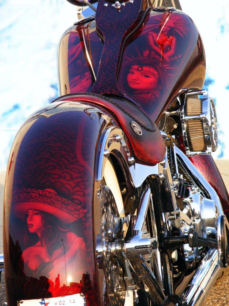 Harley Davidson Custom Paint Candy