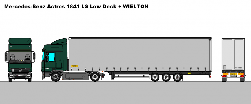 Mercedes Benz Actros 2641ls чертеж