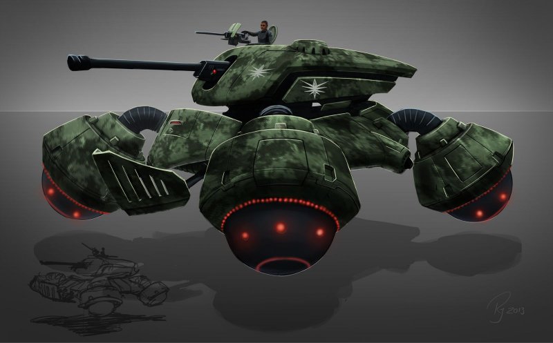 Sci Fi Ховер Tank