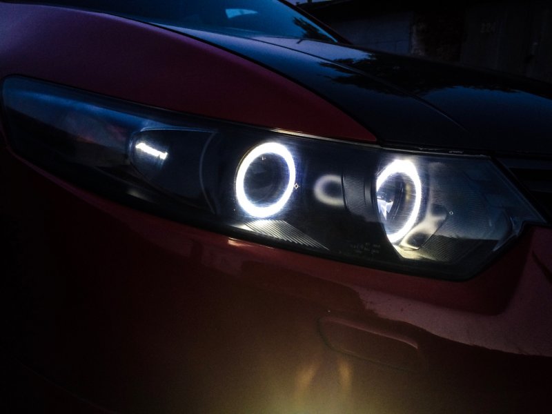 Honda Accord 8 фары Audi Style