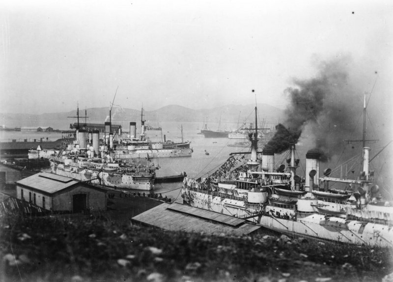 Броненосец Севастополь порт Артур 1904