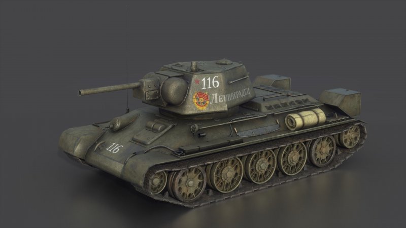Т 34 85 3д модель