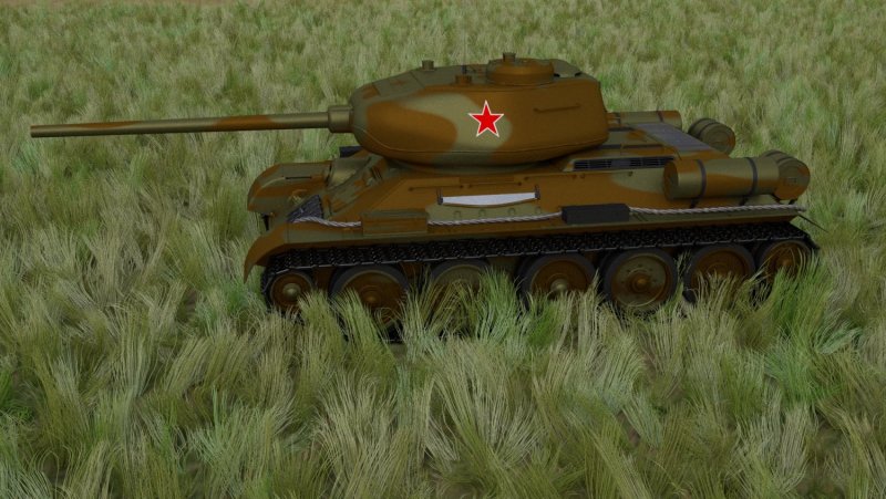 Танк т34 3д модель