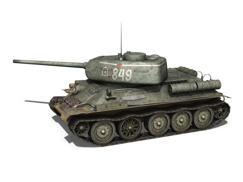 Танк т-34 моделирование для 3д Мах