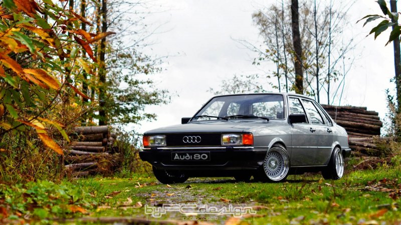Audi 80 b2 зеленая
