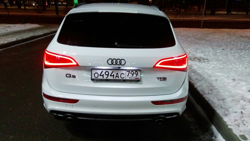Q5 Audi белый вид сзади