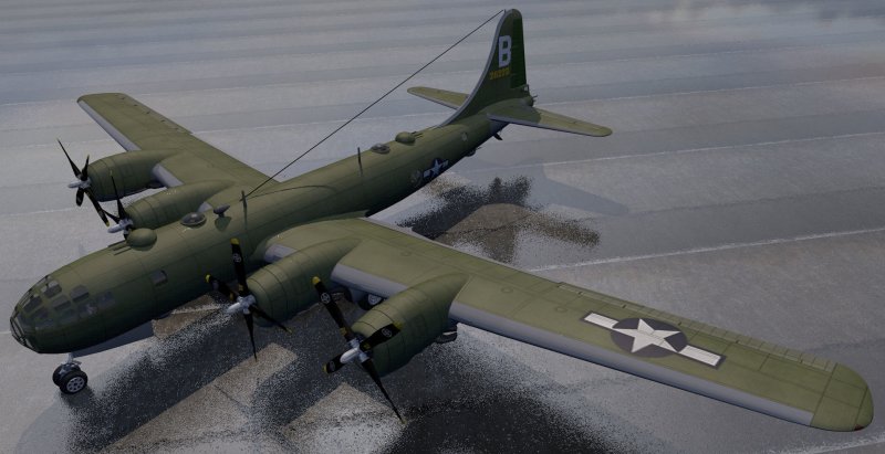 Модель бомбардировщик b29