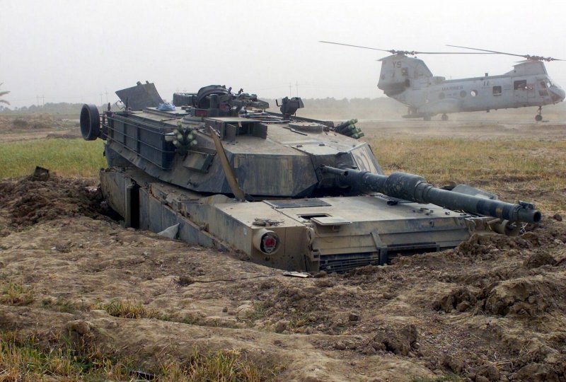 Abrams m1 увяз