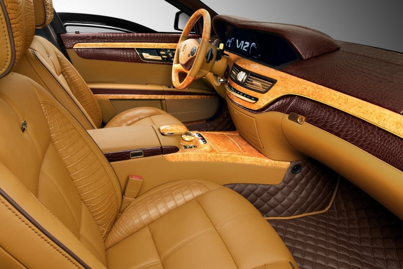 Кожаный салон Мерседес s600