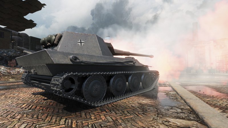 Krupp Waffentrager 12.8 cm Pak 44 из бумаги