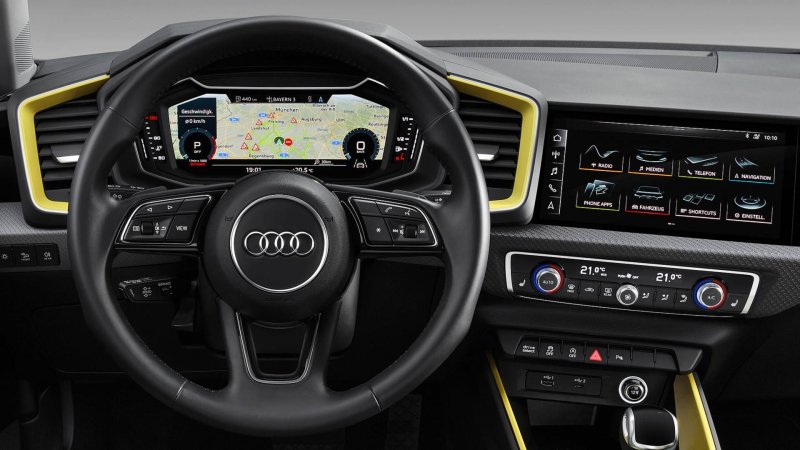 Салон Audi a1 кожа