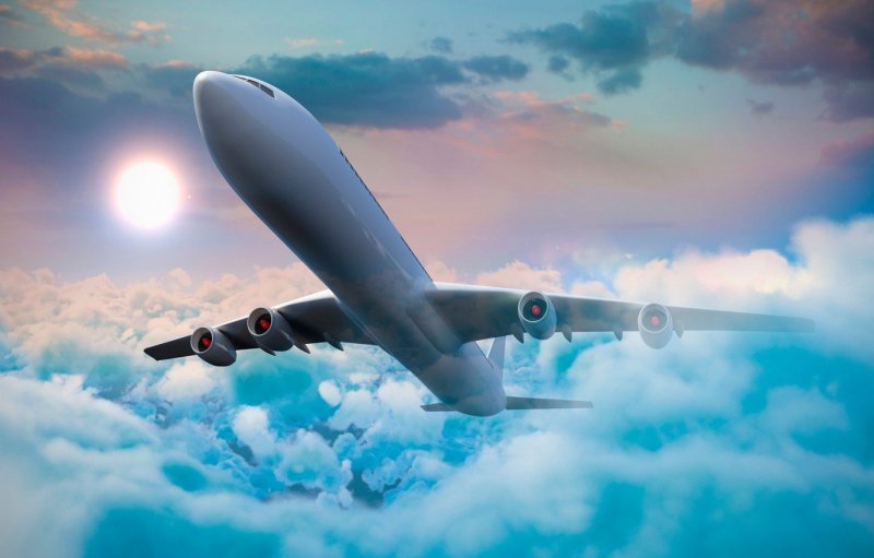 Самолет в облаках