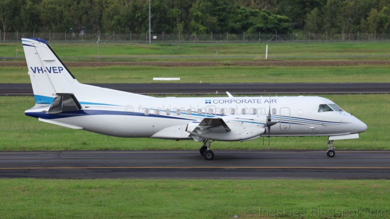 Saab 340 самолет заправка