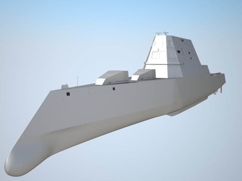 Эсминец США USS Zumwalt (DDG 1000).