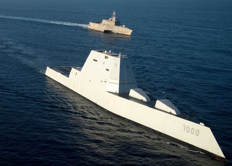Эсминец США USS Zumwalt (DDG 1000).