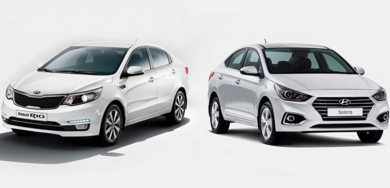 Hyundai Solaris 2013 и Kia Rio