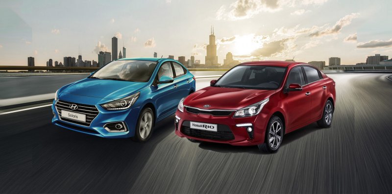 Kia Rio vs Hyundai Solaris 2019
