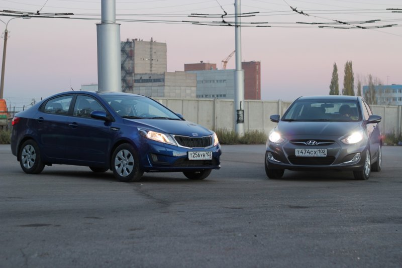 Kia Rio и Hyundai Solaris