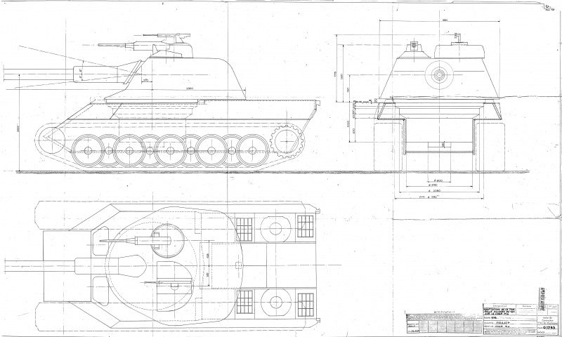 Чертежи танка AMX 50 B