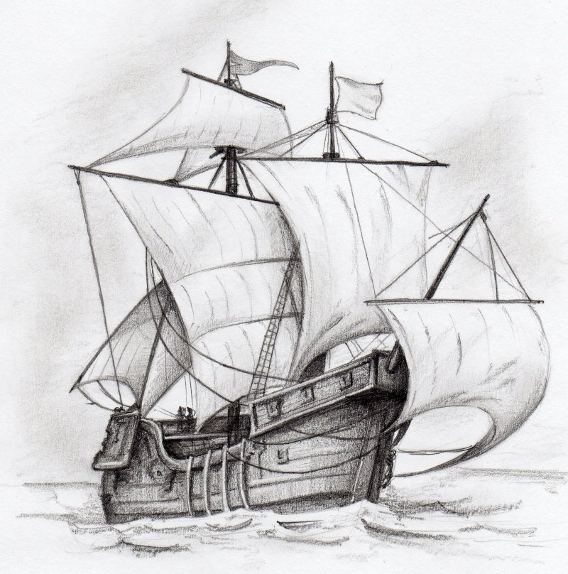 Парусник рисунок