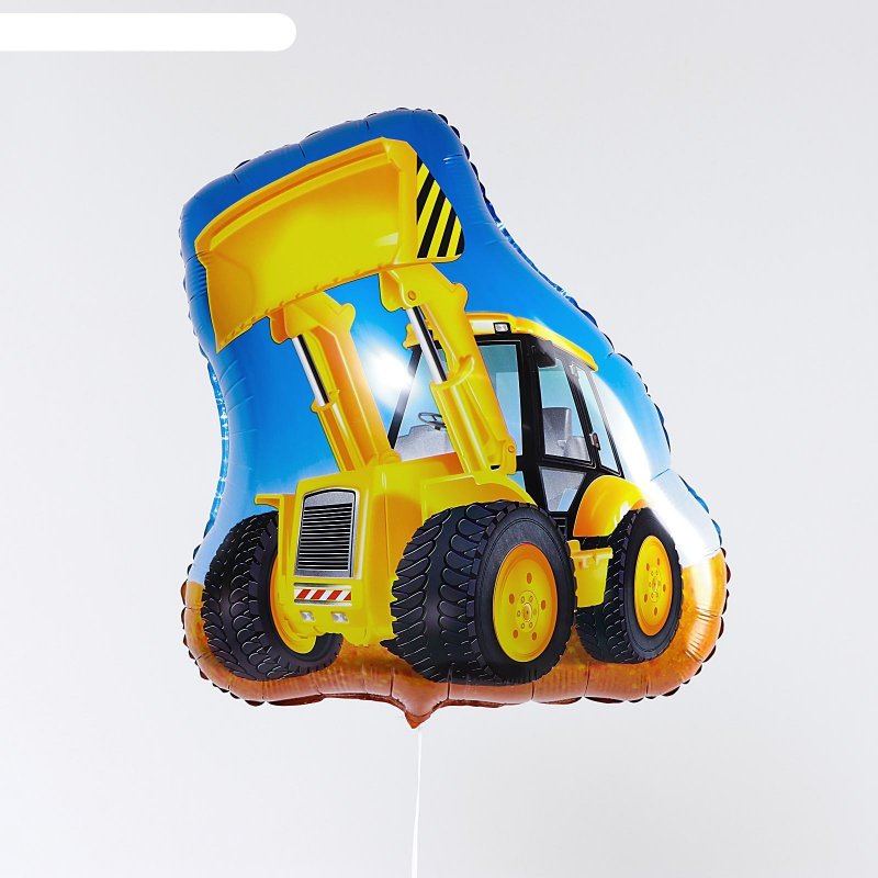 Шар фигура, экскаватор / Excavator (в упаковке) (32"/81 см)