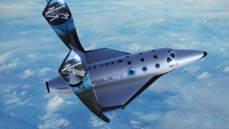 Интерьер космолета Virgin Galactic – SPACESHIPTWO