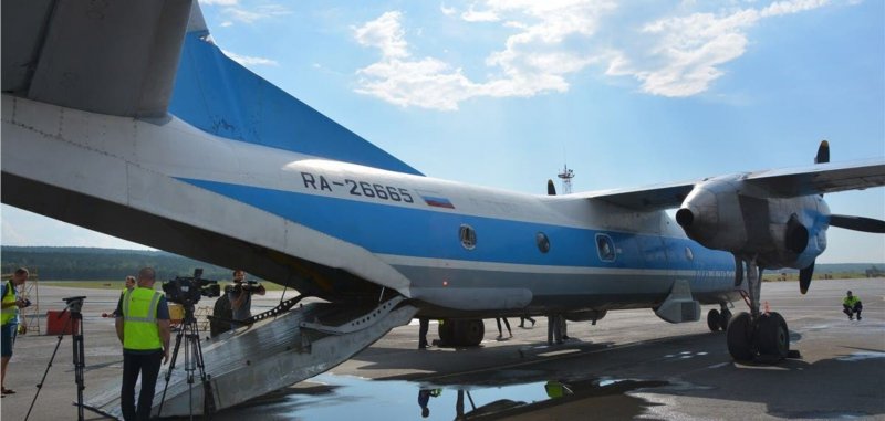 Пожарный самолет АН-26 циклон