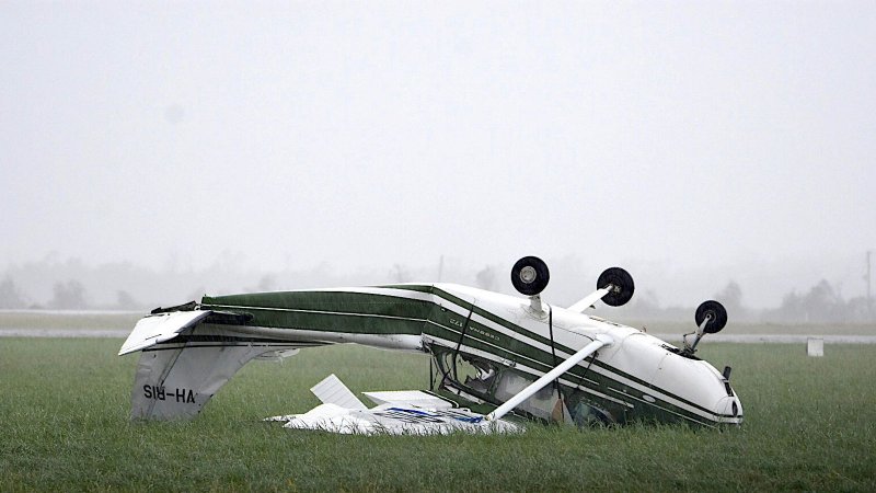 Photos from inside of an Eye of a Hurricane