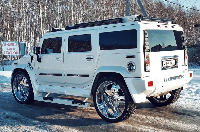 White Hummer h2 Tuning