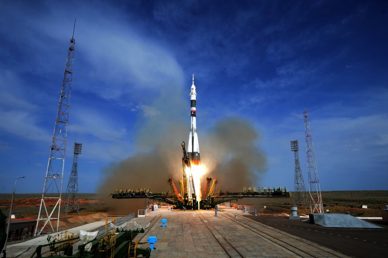 Гагаринский старт на космодроме Байконур