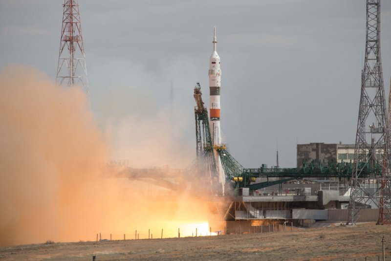 С пилотируемым кораблем «Союз МС-16»