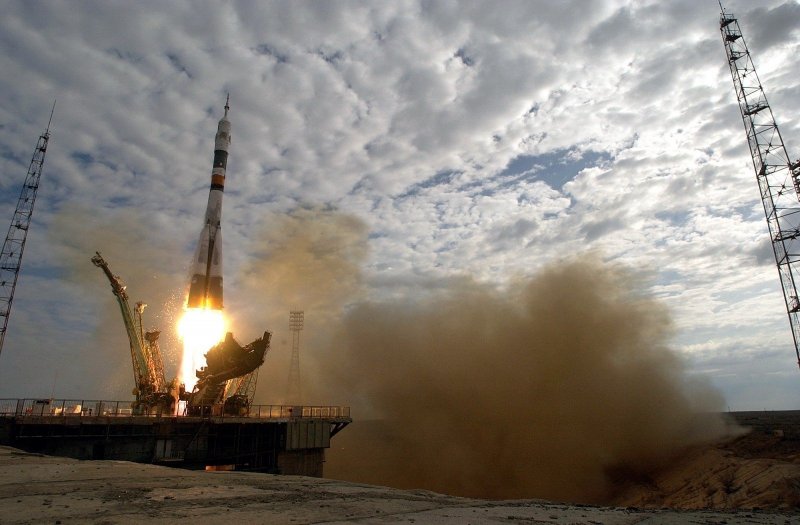 Байконур космодром взлет ракеты