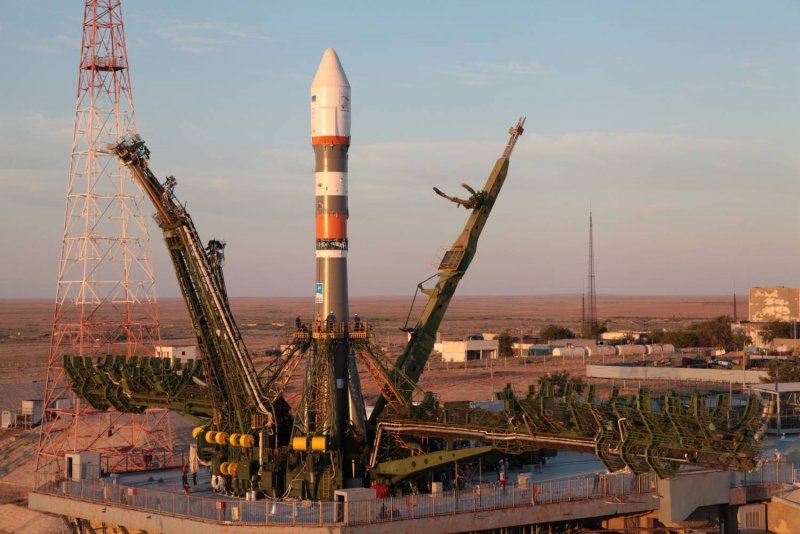 Стартовая площадка космодрома Байконур