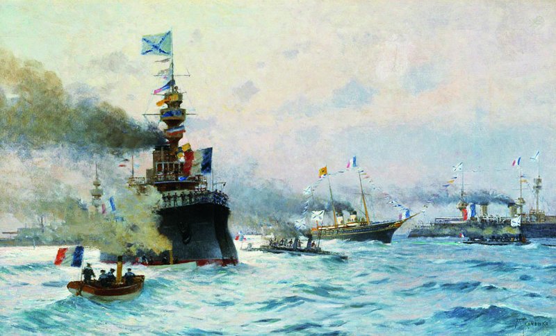 Прибытие французской эскадры в Кронштадт в 1891 году Ткаченко