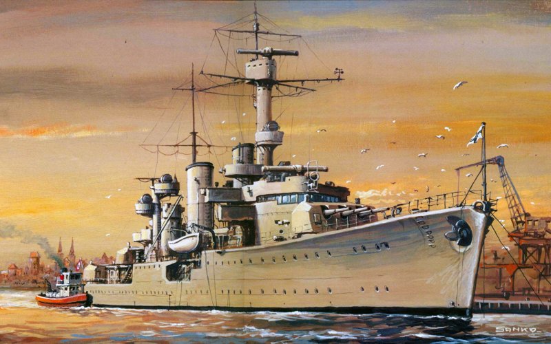 Крейсер Лейпциг 1914