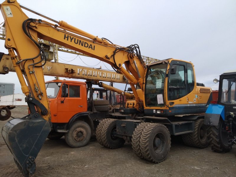 Колесный экскаватор Hyundai hw140