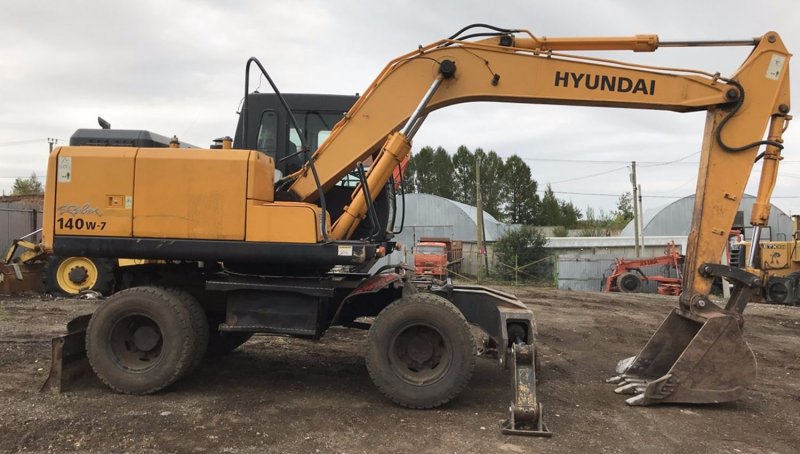 Колесный экскаватор Hyundai hw140